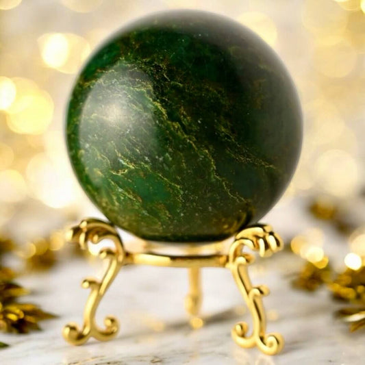 Grüne Quarz-Kugel – energetischer Edelstein für Harmonie, innere Balance und Vitalität