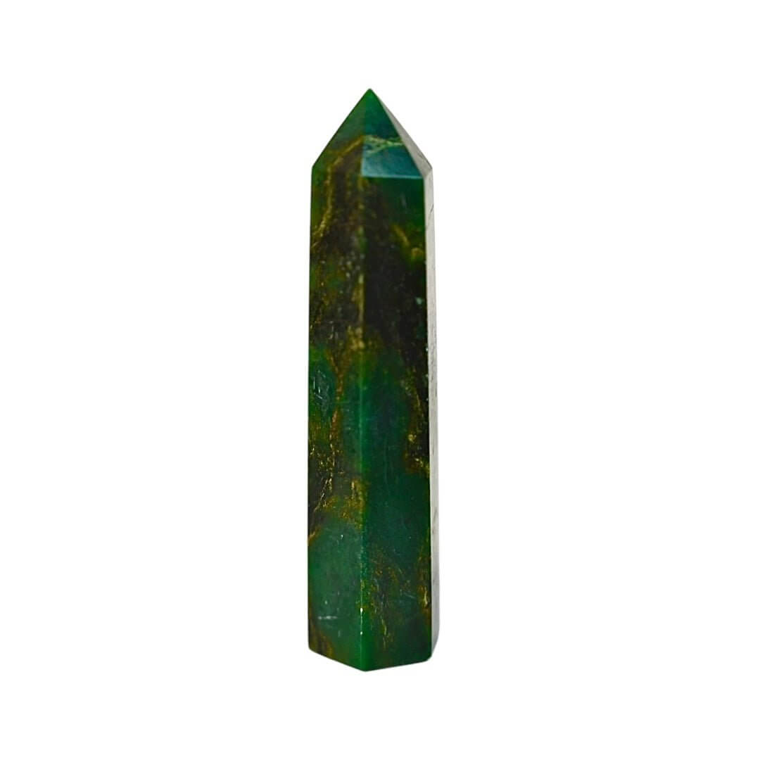 Grüner Quarz Obelisk – strahlender Kristall für Frische, Klarheit und positive Energie