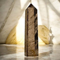 Rauchquarz Obelisk - Mystisch & Dunkel