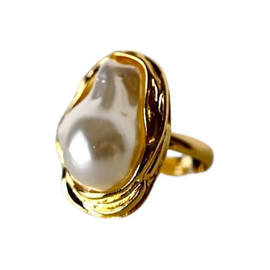 Goldener Ring mit Perle – stilvolles Highlight für besondere Momente
