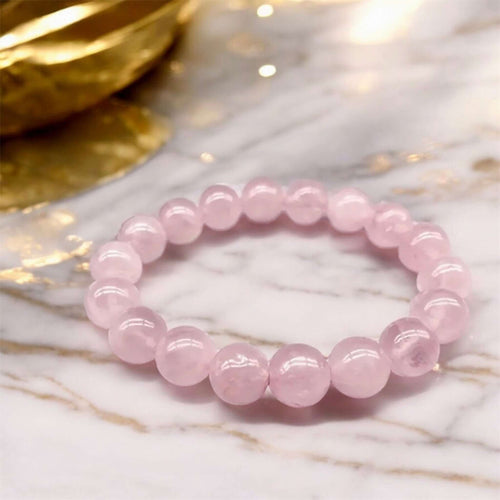 Rosenquarz Kugelarmband – Sanfte Energie für Herzöffnung und innere Harmonie