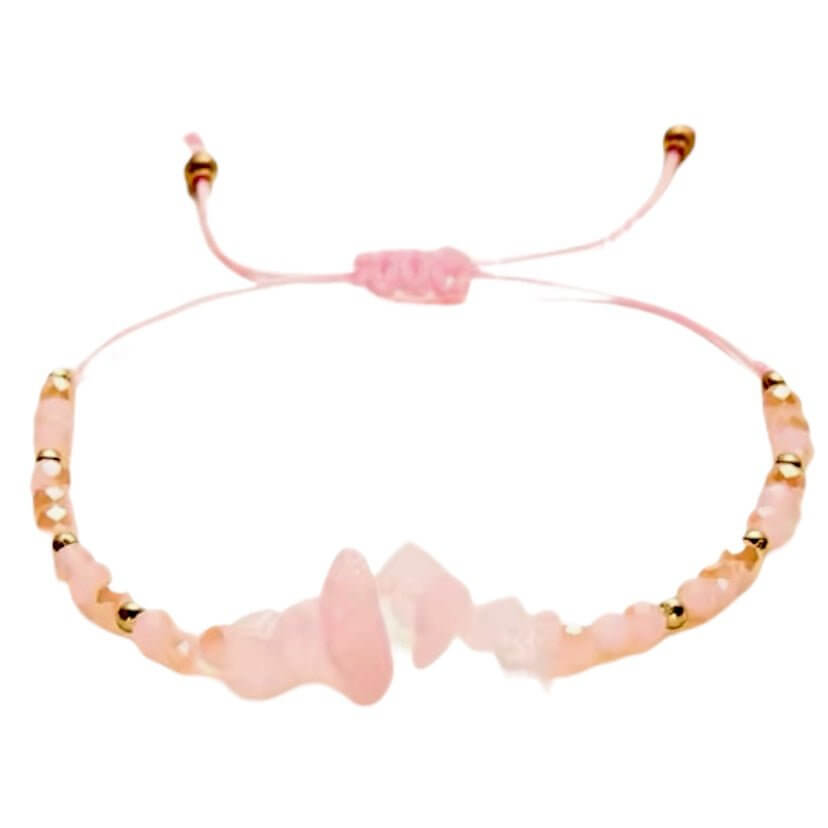 Schutzarmband mit Rosenquarz – Natürliche Kraftquelle für Liebe und Harmonie