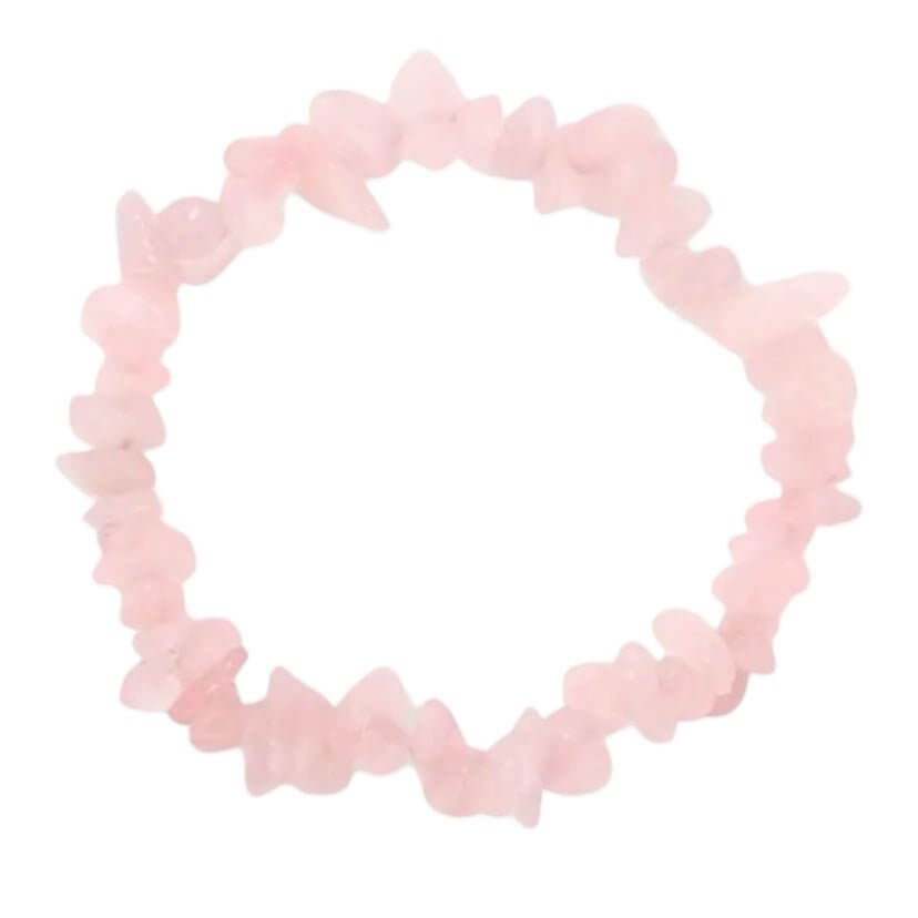 Splitterarmband mit Rosenquarz – Charmantes Edelsteinstück für Herzensfreude und Harmonie