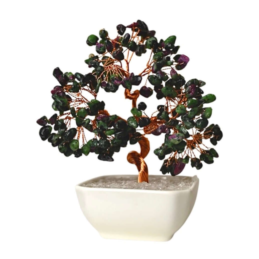 Baum aus Rubin-Zoisit für kreative Inspiration