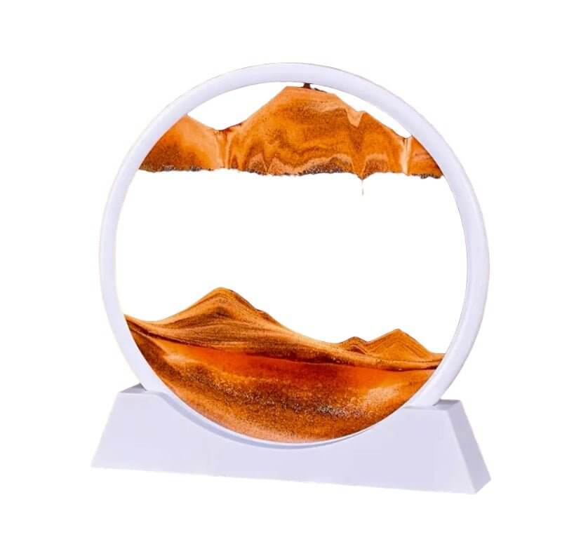 Sandbild mit weißem Rahmen