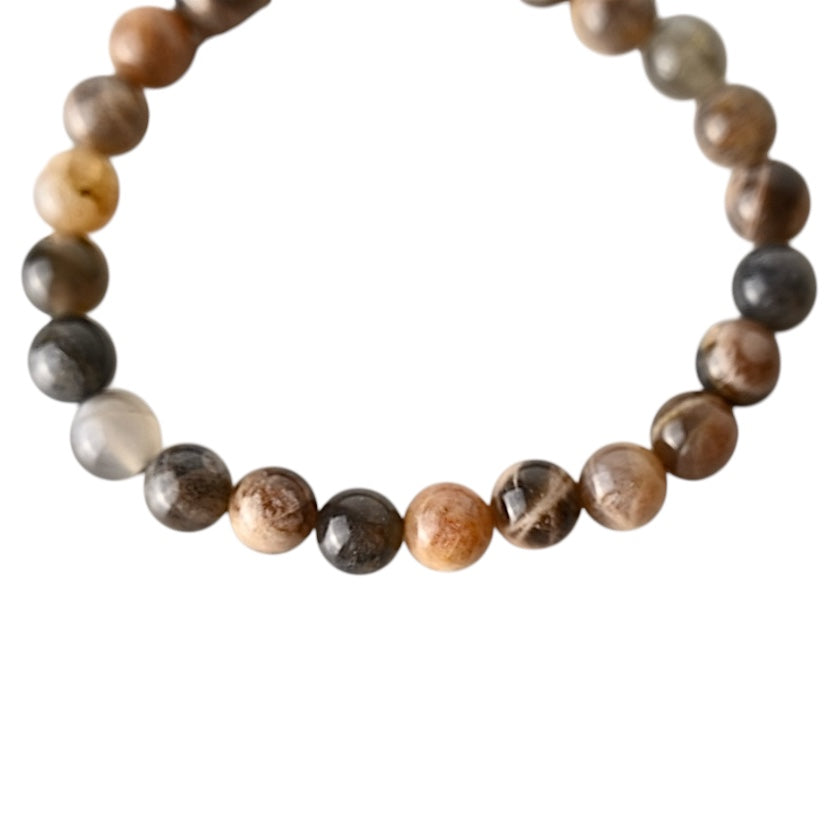 Schwarzer Mondstein Armband