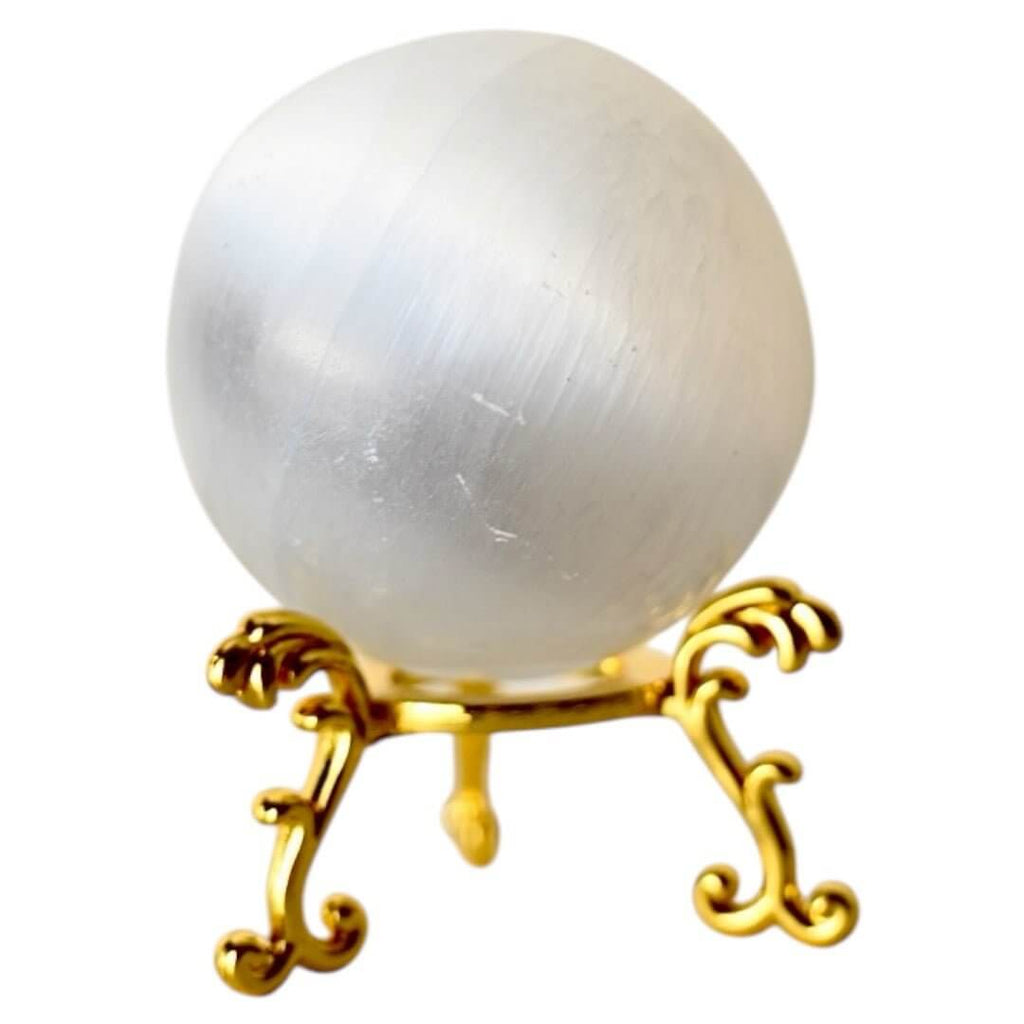 Selenit Kugel – reiner Kristall mit beruhigender Wirkung