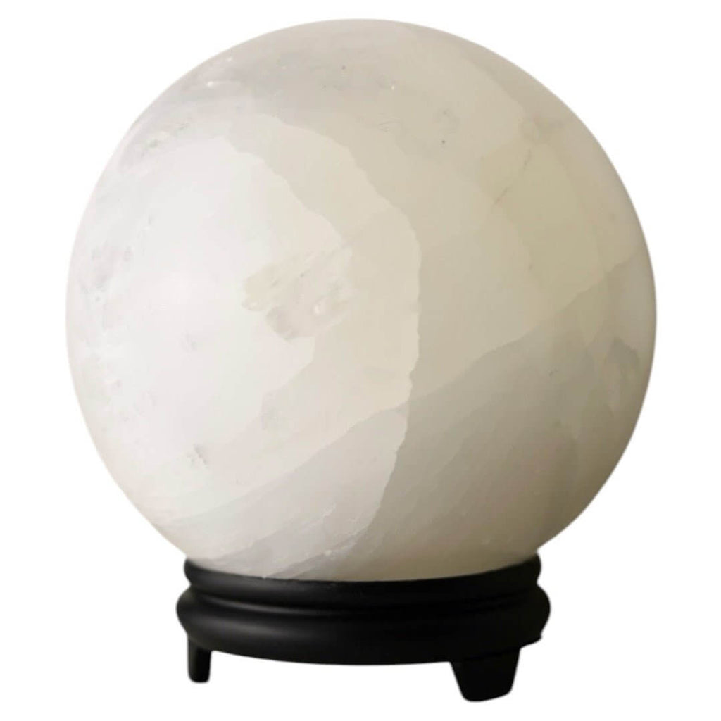Große Selenit Kugel – strahlender Kristall für Klarheit des Geistes und friedvolle Atmosphäre