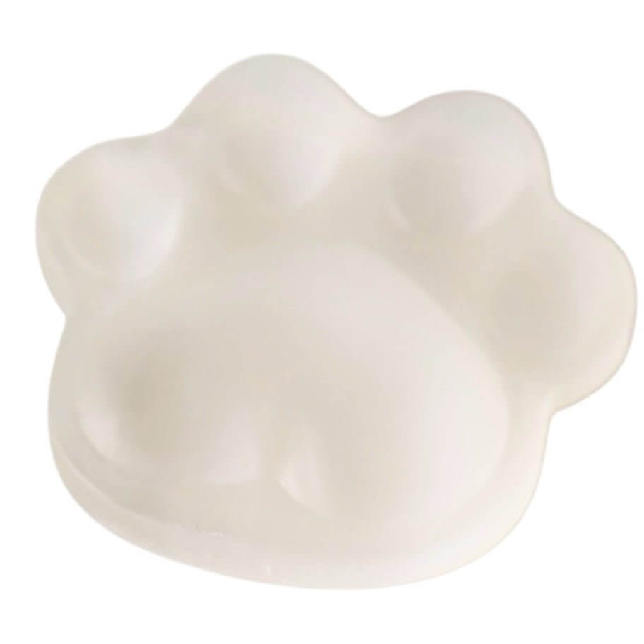 Sanfte Pfote aus Selenit – Kristallobjekt für Harmonie und Ausgeglichenheit