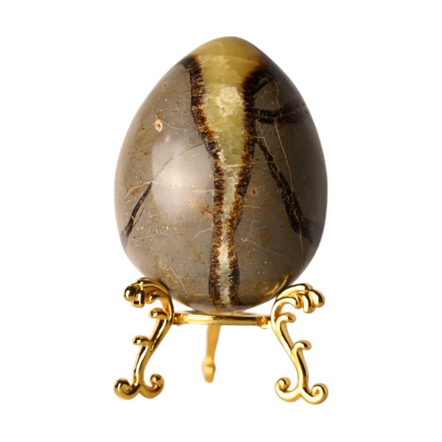 Ei aus Septarian – Kraftvolles Kristallobjekt für Sammler und Wohnräume