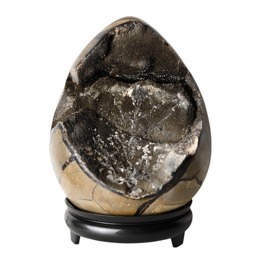 Riesiges Septarian Ei – Majestätisches Naturjuwel mit eindrucksvollen Drusen