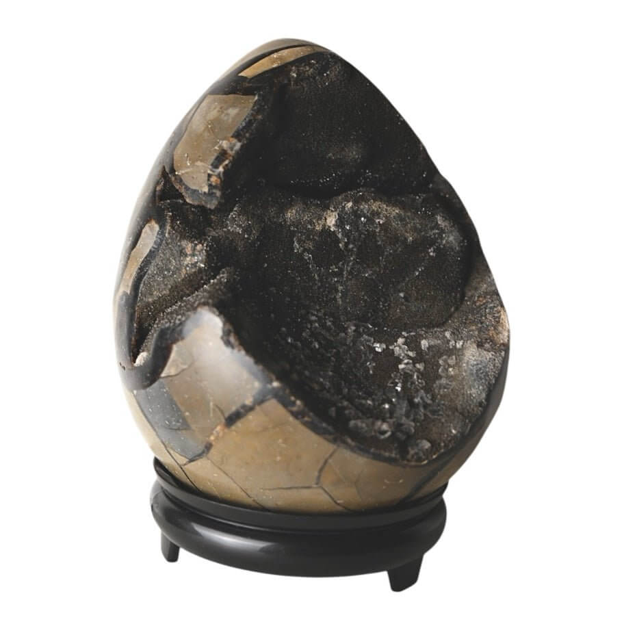 Riesiges Septarian Ei – Majestätisches Naturjuwel mit eindrucksvollen Drusen