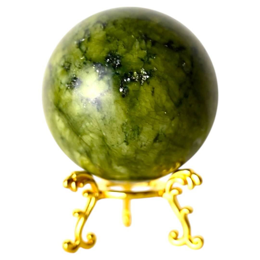 Serpentin Kugel – beruhigende Energie in runder Form