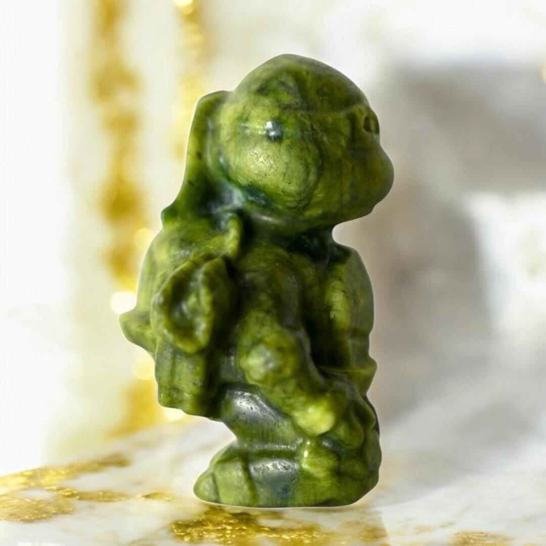 Turtle Ninja aus Serpentin Nunchakus