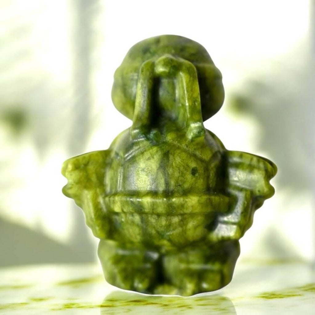 Turtle Ninja aus Serpentin Nunchakus