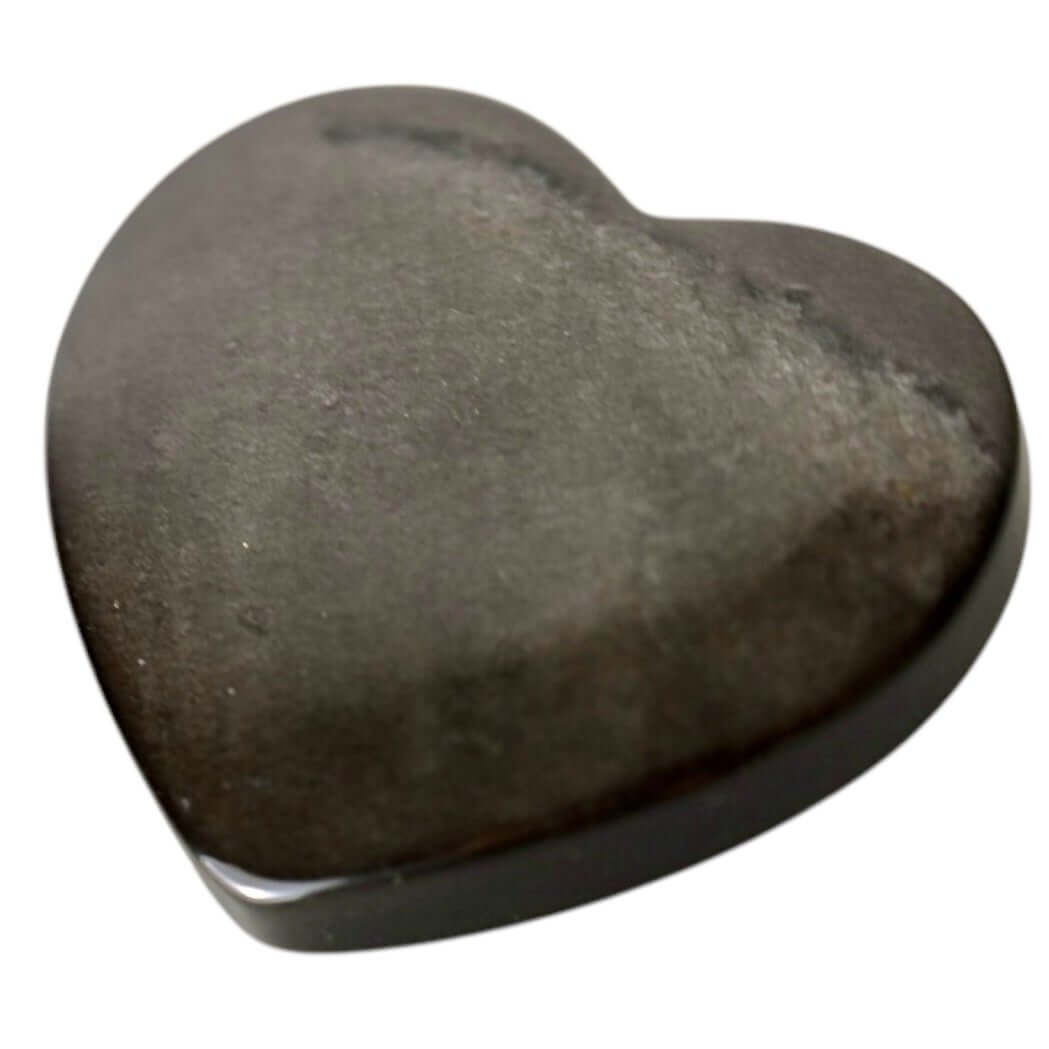 Silber Obsidian Herz – Schimmerndes Naturstück