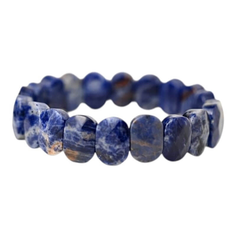 Facettiertes Sodalit Armband – Tiefblaues Naturjuwel für innere Klarheit und Fokus