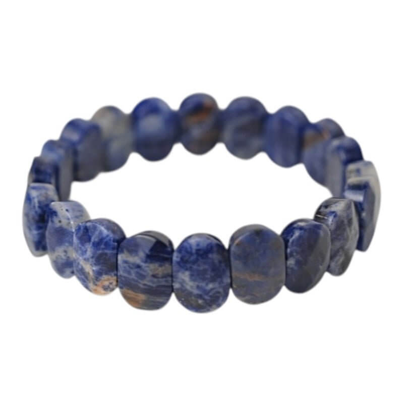 Facettiertes Sodalit Armband – Tiefblaues Naturjuwel für innere Klarheit und Fokus