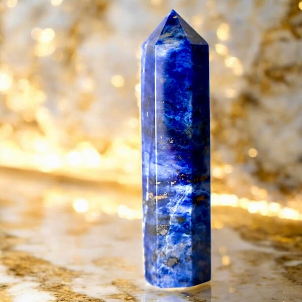 Sodalit Obelisk – kraftvolles Naturjuwel für Meditation und Achtsamkeit