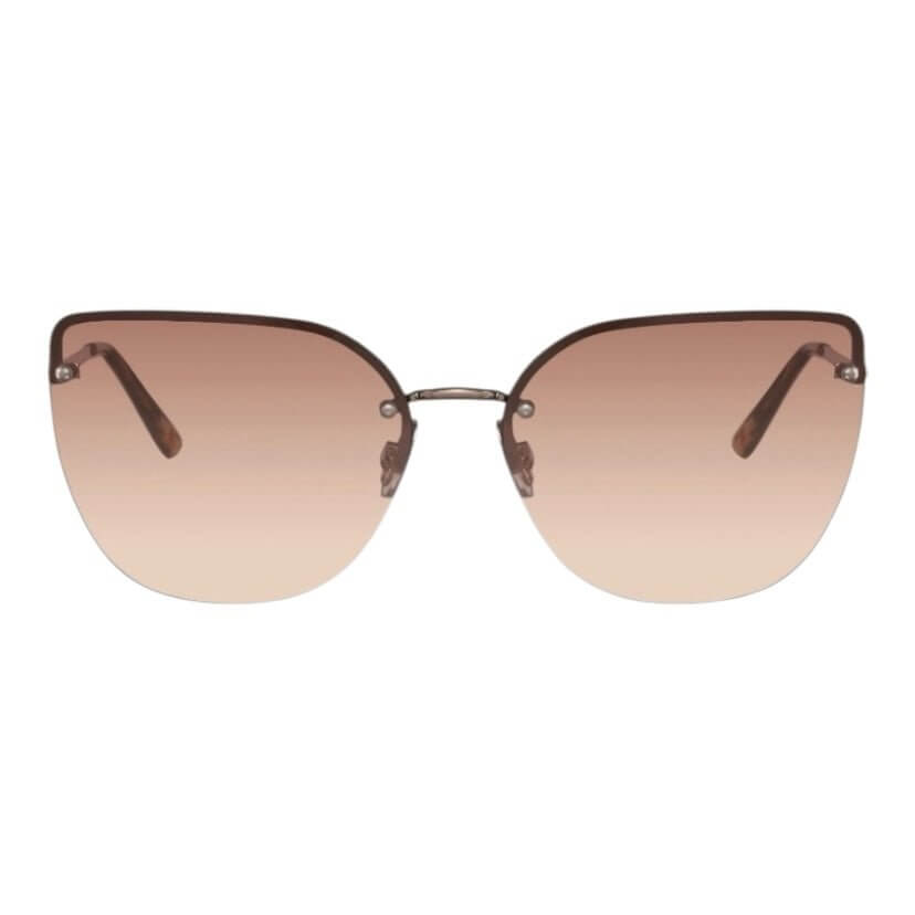 Auffällige Cateye Sonnenbrille in braun