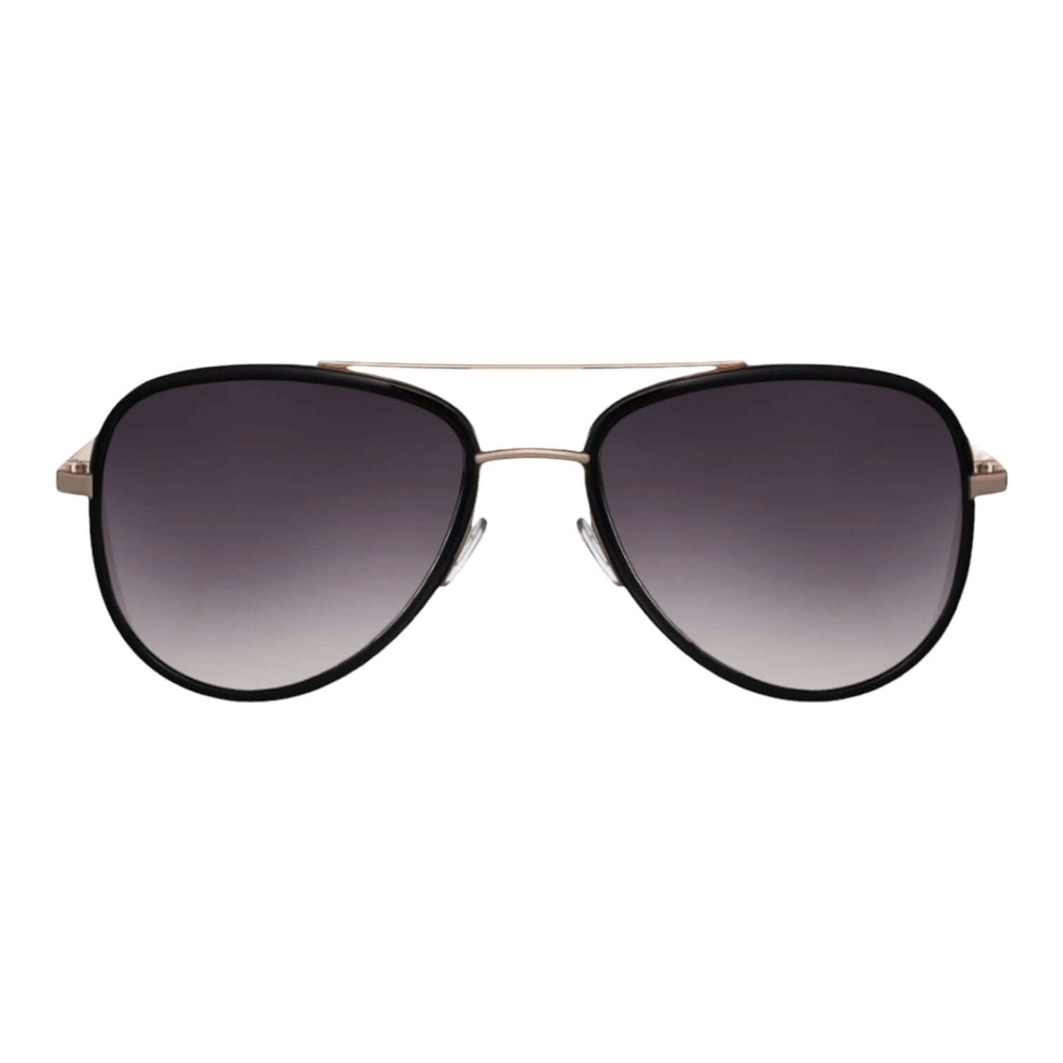 Auffällige schwarze Sonnenbrille mit Steg