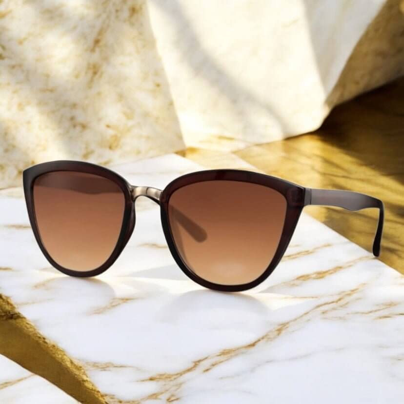 Braune Sonnenbrille Cateye