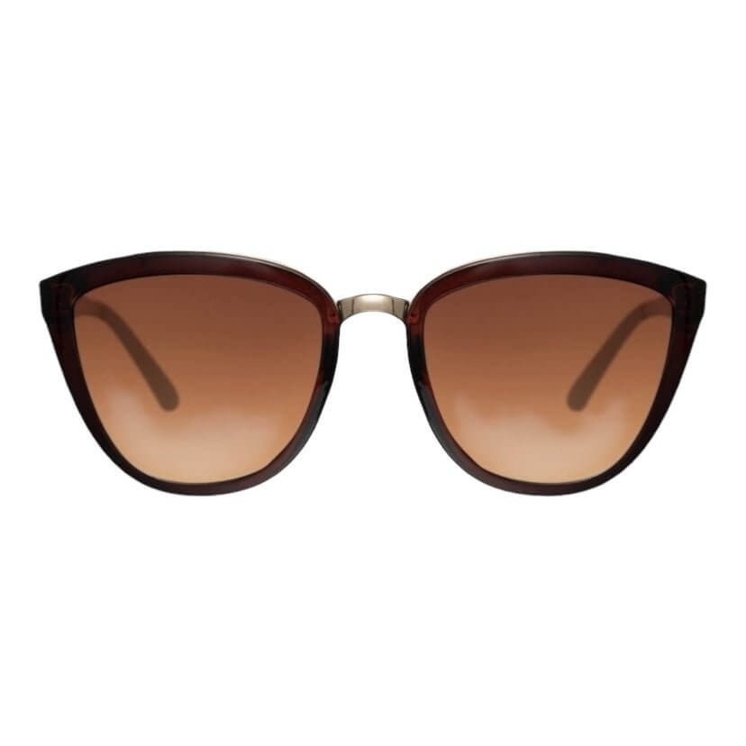 Braune Sonnenbrille Cateye