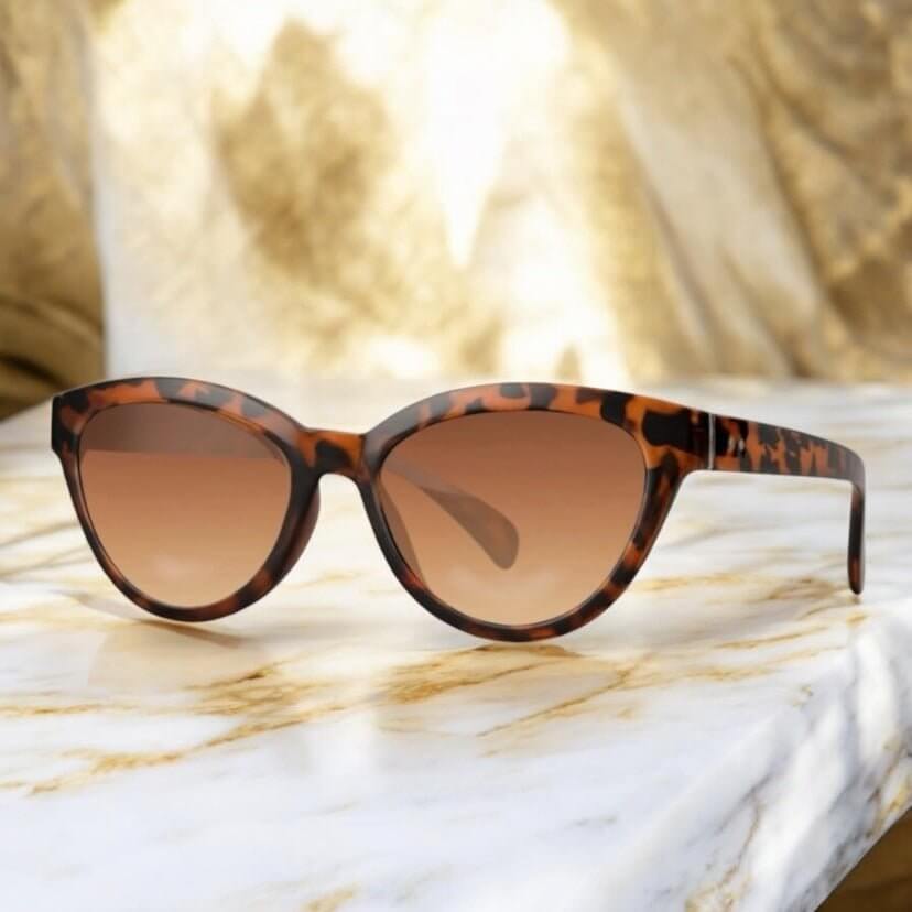 Gefleckte Sonnenbrille Cateye