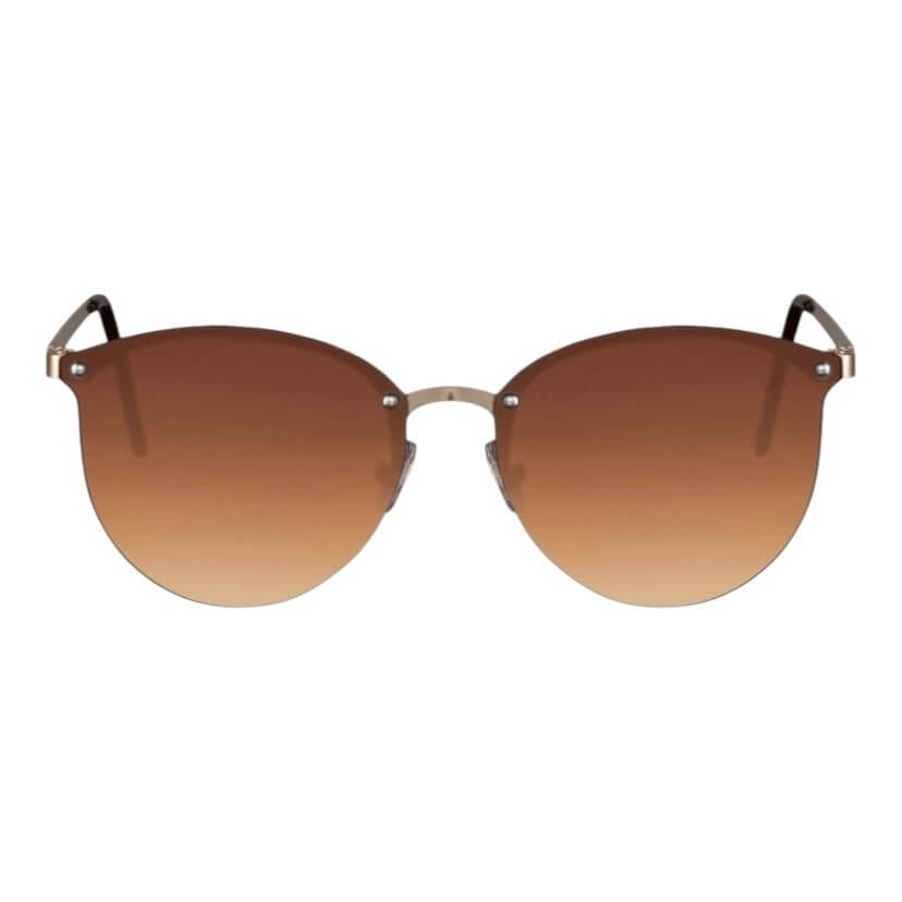 Goldbraune stylische Sonnenbrille