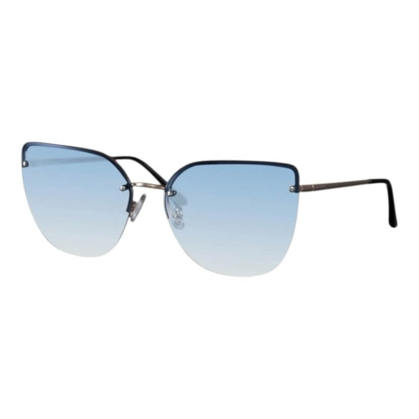 Auffällige Cateye Sonnenbrille in blau
