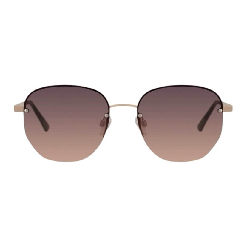 Goldene Sonnenbrille mit Verlauf