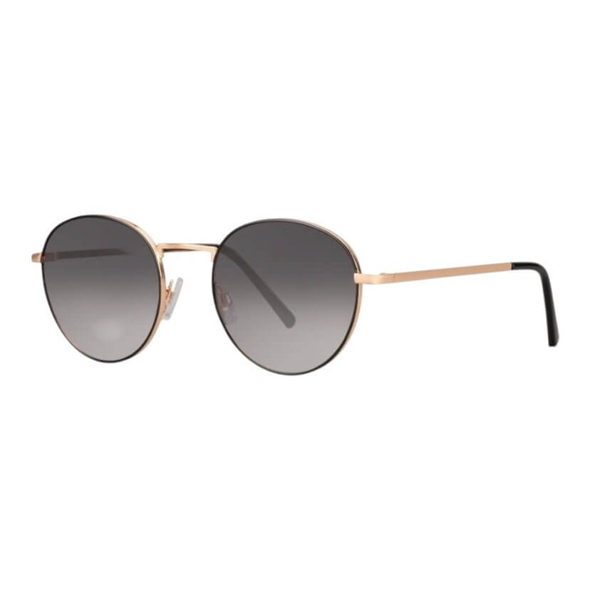 Goldene Sonnenbrille mit schwarzem Verlauf