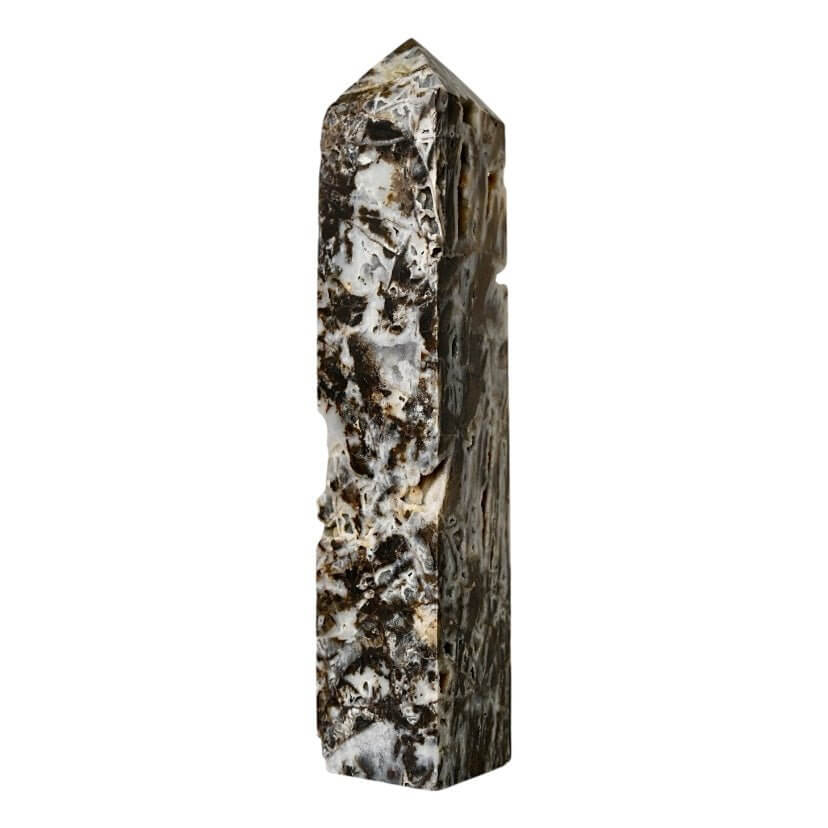 Großer druzy Sphalerit Obelisk – funkelnde Kraft für Klarheit, Schutz und energetische Balance
