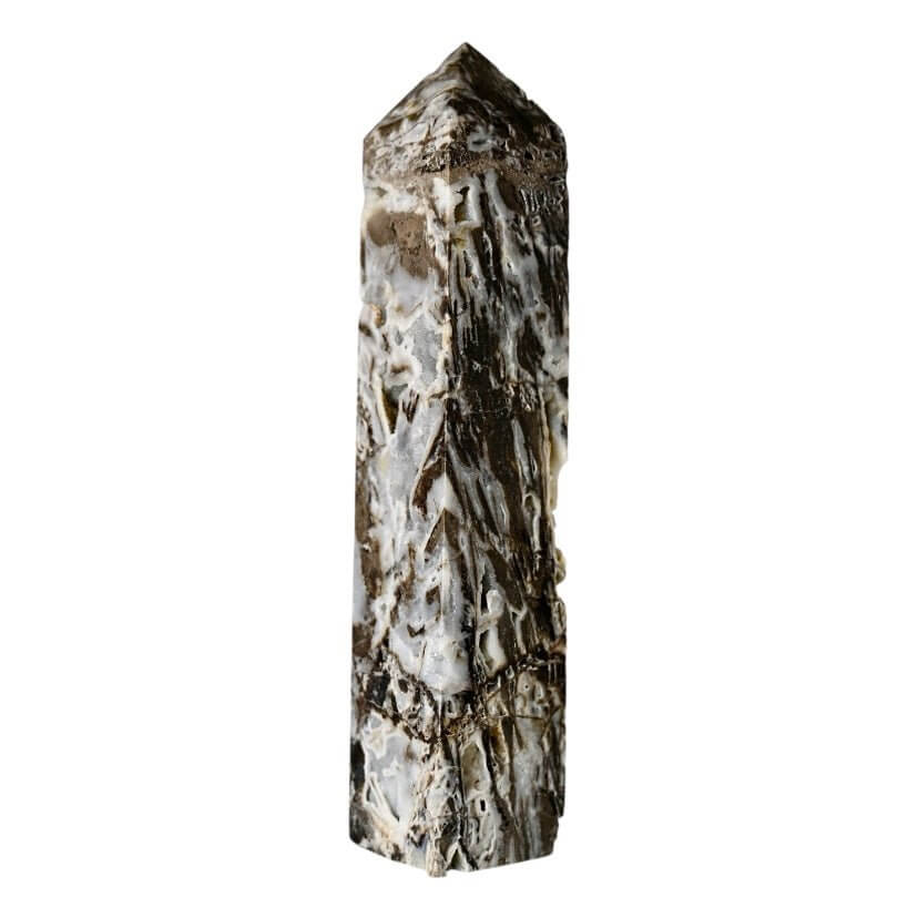 Großer druzy Sphalerit Obelisk – funkelnde Kraft für Klarheit, Schutz und energetische Balance