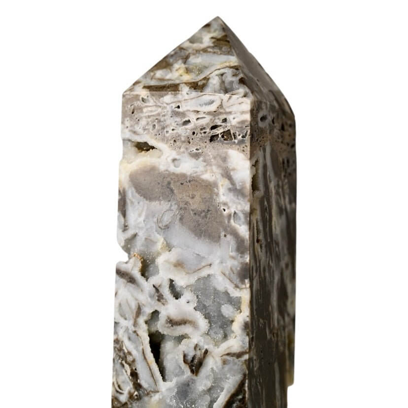 Großer druzy Sphalerit Obelisk – funkelnde Kraft für Klarheit, Schutz und energetische Balance