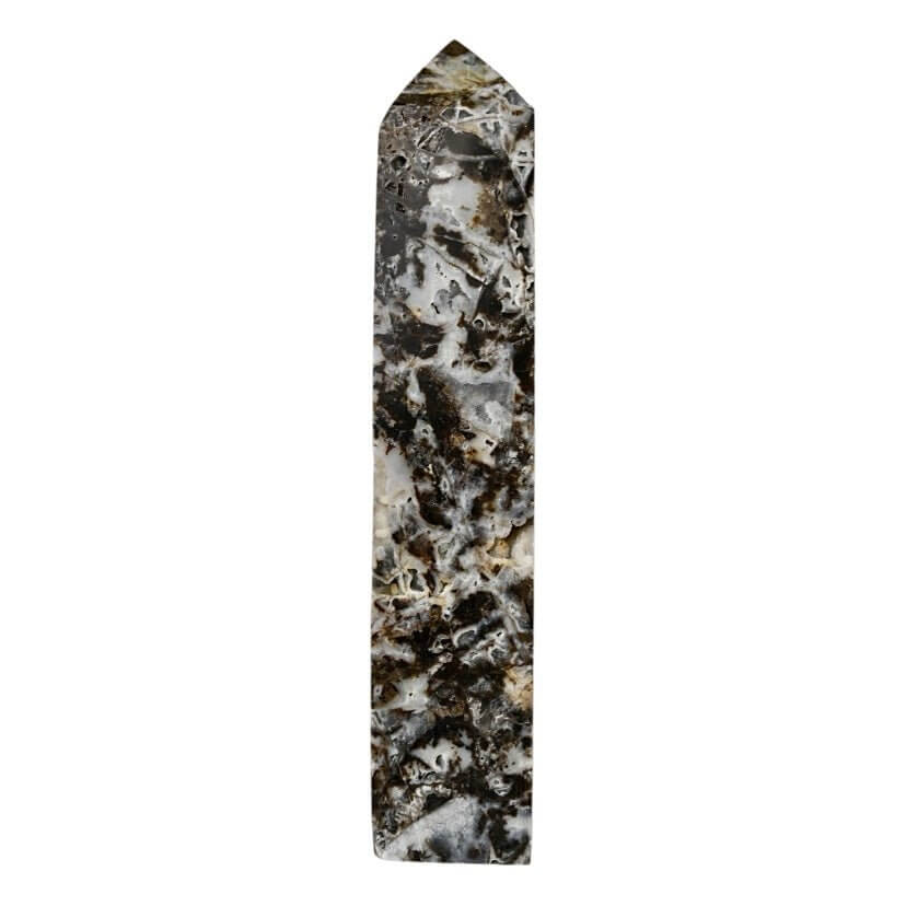 Großer druzy Sphalerit Obelisk – funkelnde Kraft für Klarheit, Schutz und energetische Balance