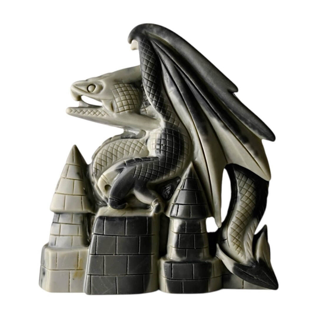 Großer Drache aus Tai-Chi-Stein – Faszinierendes Dekorationshighlight für Wohnräume