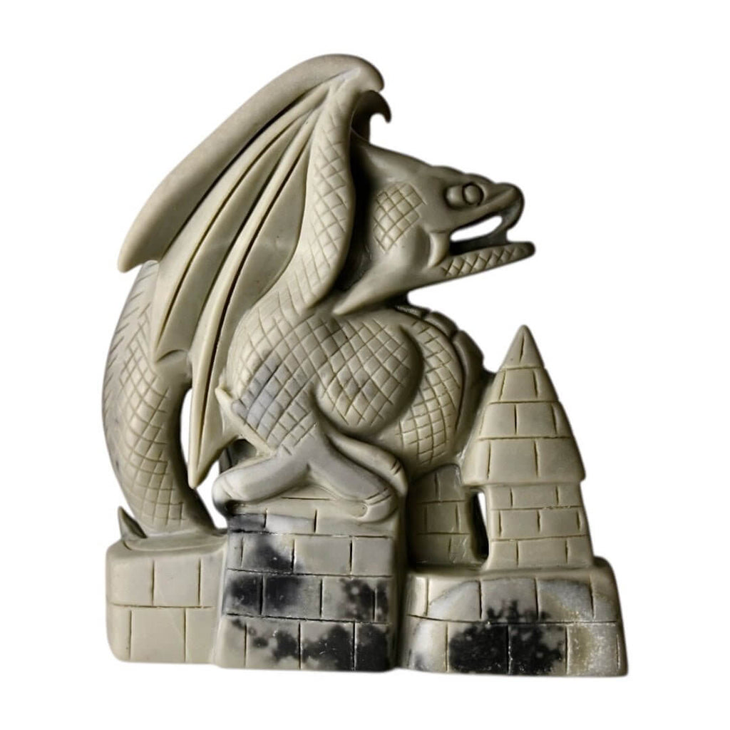 Großer Drache aus Tai-Chi-Stein – Faszinierendes Dekorationshighlight für Wohnräume