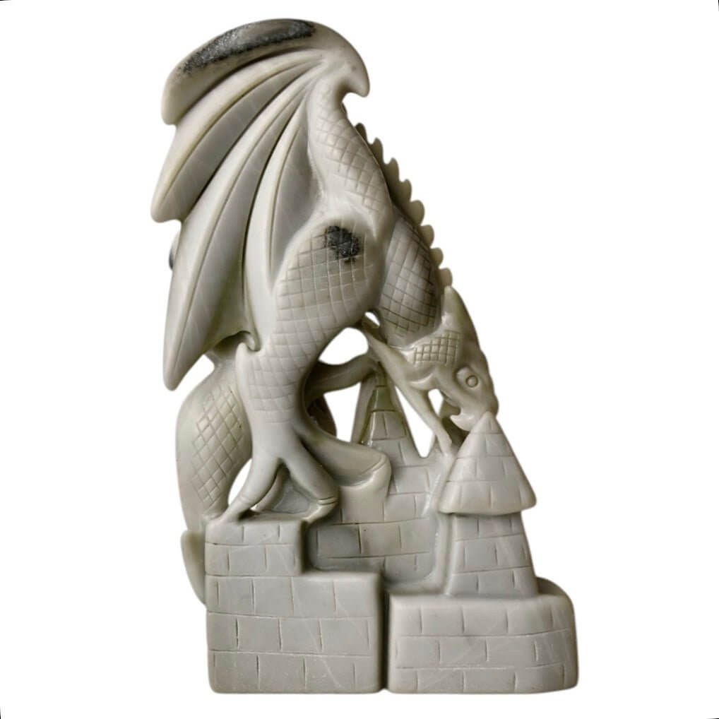 Großer Drache aus Tai-Chi-Stein – Dekoratives Highlight voller Kraft und Energie