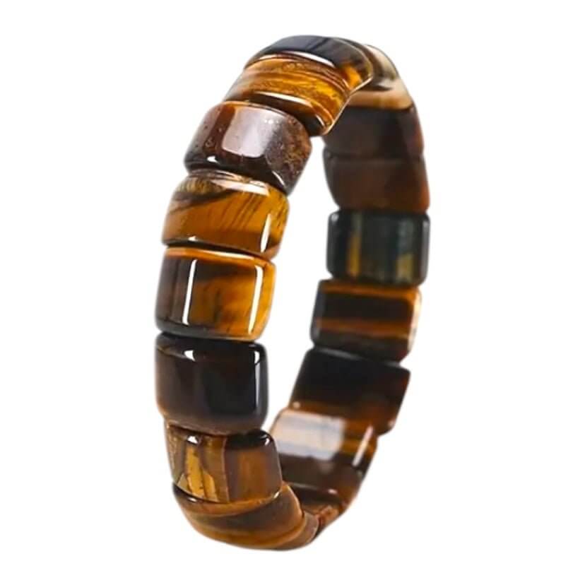 Rundes Tigerauge-Armband – Stilvolles Schmuckstück mit warmem, schimmerndem Farbton