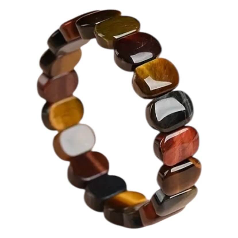 Dreifarbiges Armband mit Tigerauge – Stilvolles Schmuckstück für Selbstvertrauen und Balance