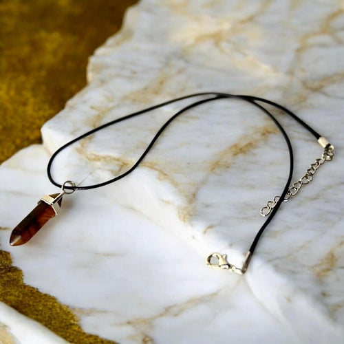 Tigerauge Halskette - Doppelender