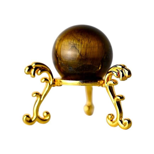 Mini Tigerauge Kugel - Warmer Schutzstein