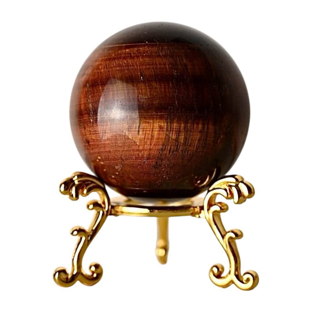 Rote Tigerauge Kugel – intensives Rot für Klarheit und Durchsetzungskraft