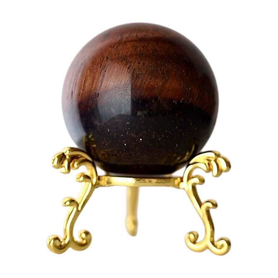 Rote Tigerauge Kugel - natürliche Schönheit mit dynamischer Wirkung