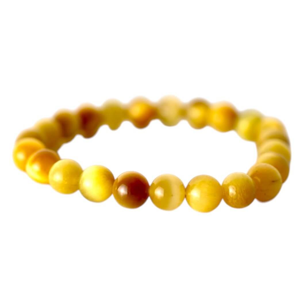 Gelbes Tigerauge Kugelarmband - Helle Farben für helle Gedanken
