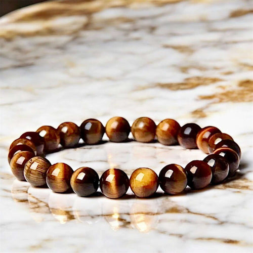 Kugelarmband aus Tigerauge – Natürliche Kraftquelle für Mut und Ausdauer