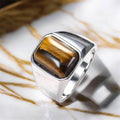 Tigerauge Ring - Modern & Kraftvoll