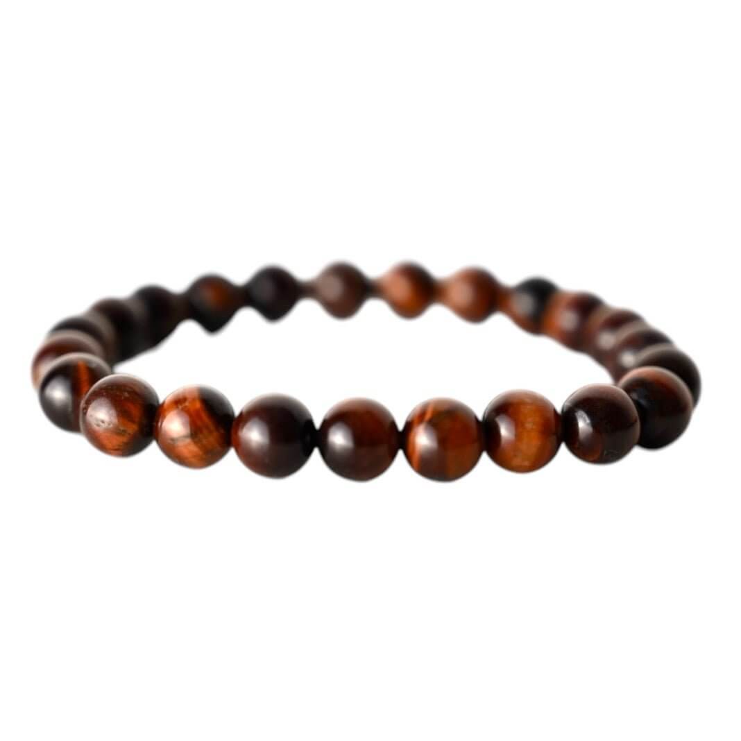 Kugelarmband aus rotem Tigerauge – Natürliche Kraftquelle für Mut und Ausdauer