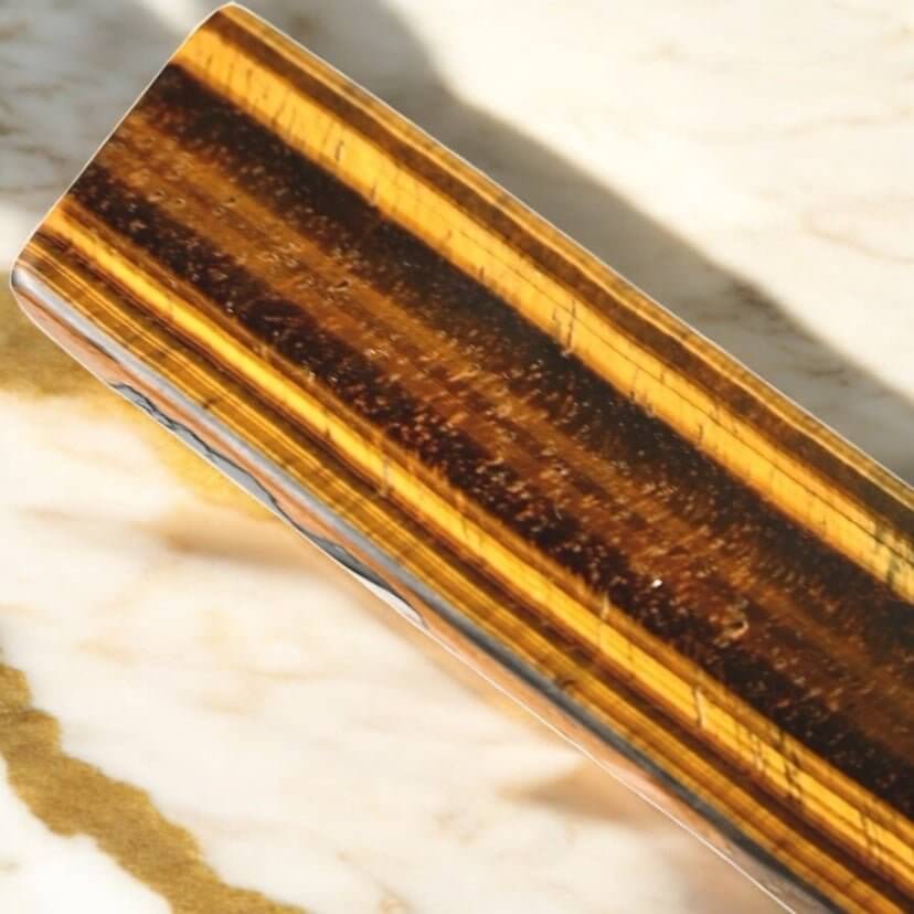 Tigerauge Scheibe – Faszinierendes Naturjuwel mit warmen Gold- und Brauntönen